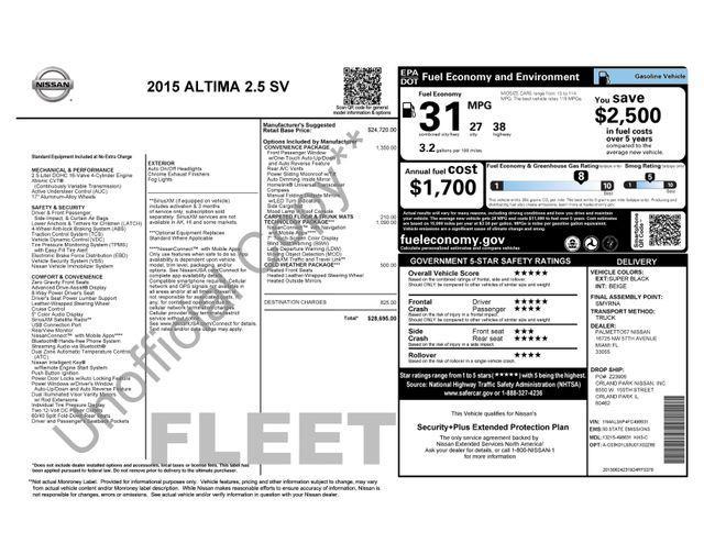 used 2015 Nissan Altima car, priced at $6,275