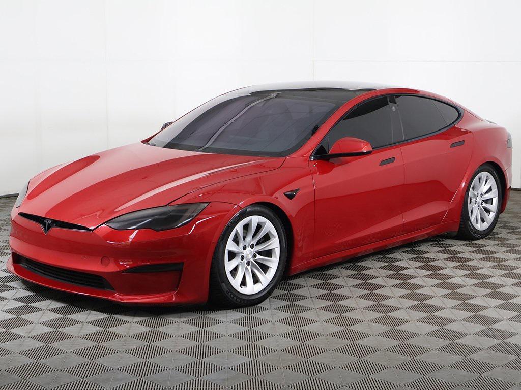 used 2021 Tesla Model S car, priced at $48,689