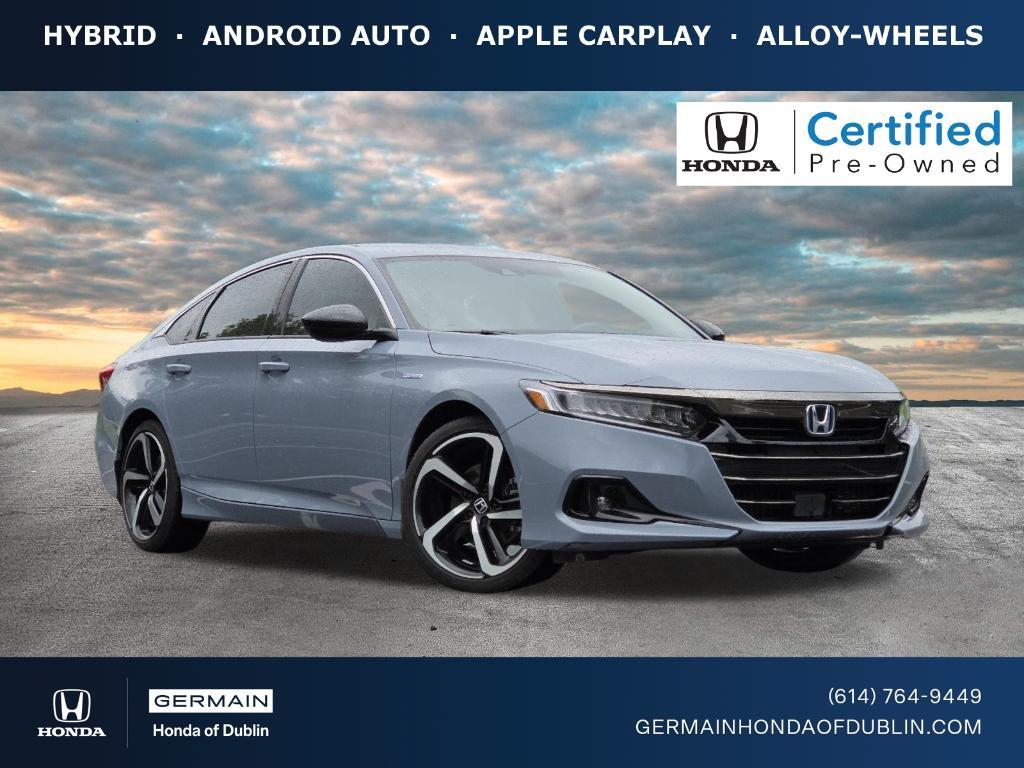 used 2022 Honda Accord Hybrid car, priced at $27,397
