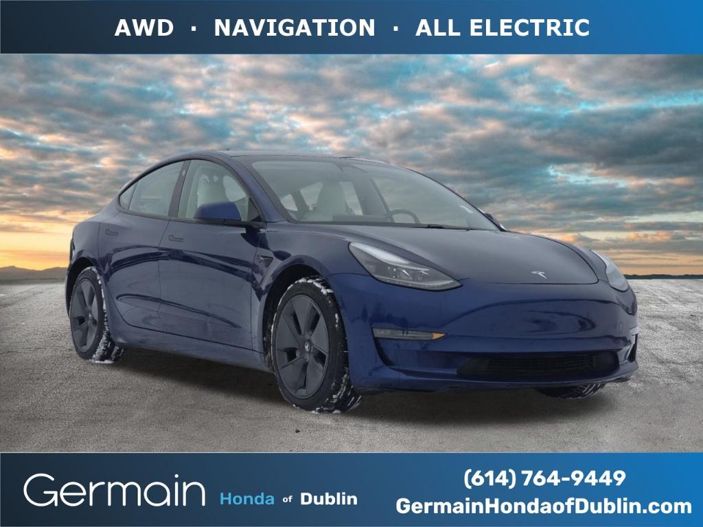 used 2021 Tesla Model 3 car, priced at $23,437
