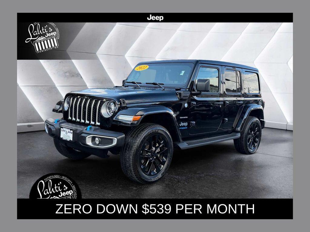 used 2022 Jeep Wrangler Unlimited 4xe car, priced at $28,526