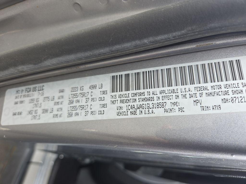 used 2016 Jeep Wrangler car, priced at $14,320