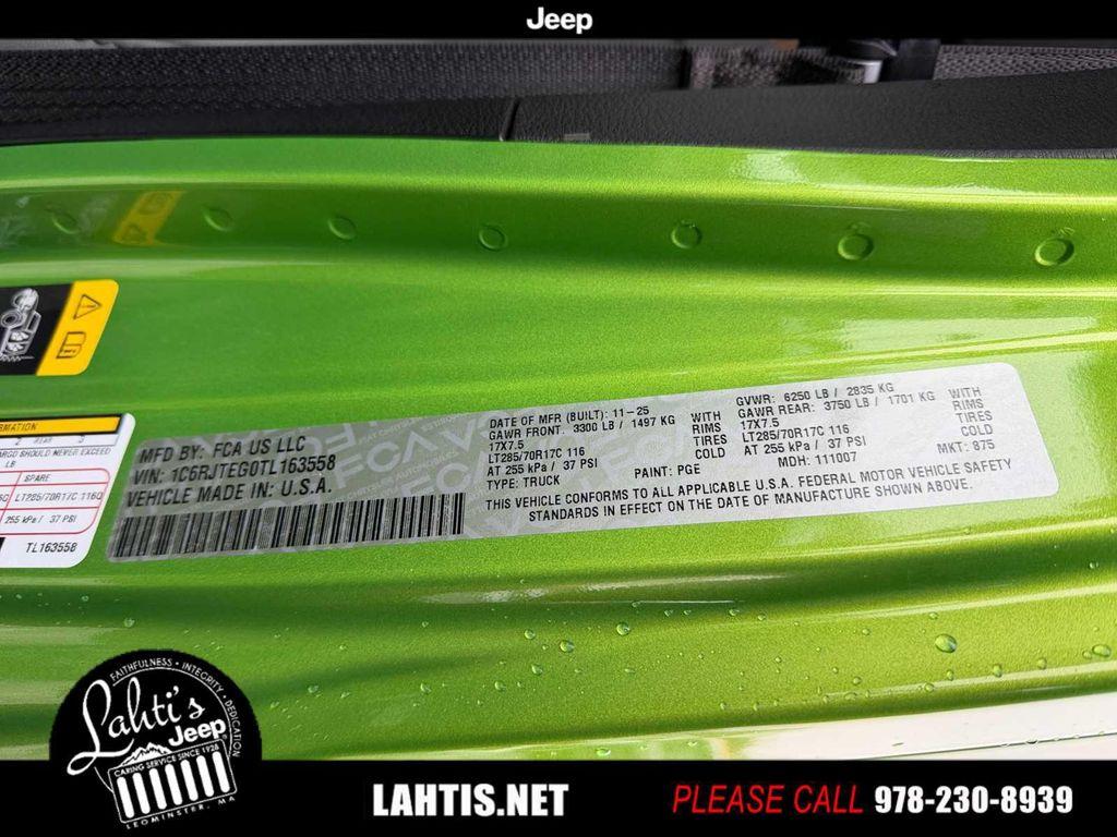 new 2026 Jeep Gladiator car, priced at $63,140