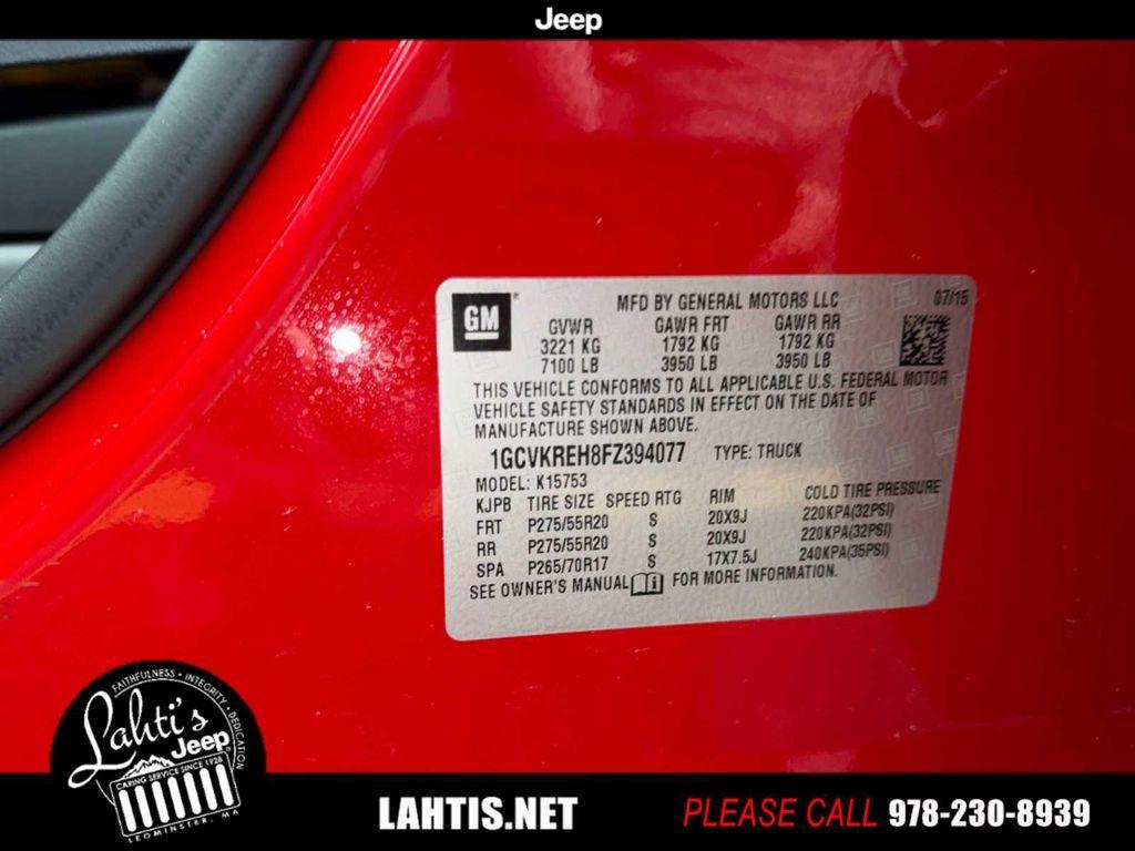 used 2015 Chevrolet Silverado 1500 car, priced at $19,740