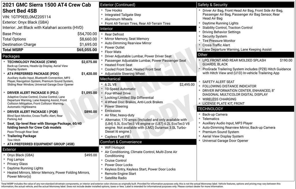 used 2021 GMC Sierra 1500 car, priced at $29,052