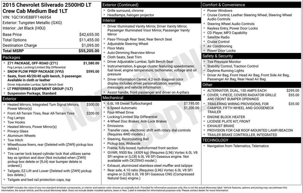 used 2015 Chevrolet Silverado 2500 car, priced at $30,322