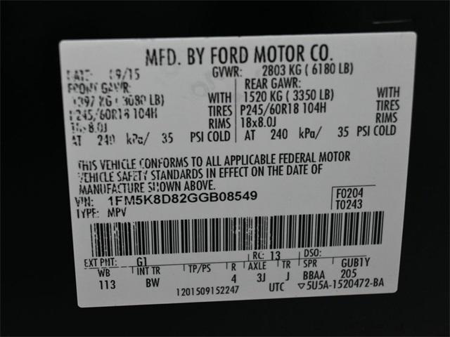 used 2016 Ford Explorer car, priced at $14,110