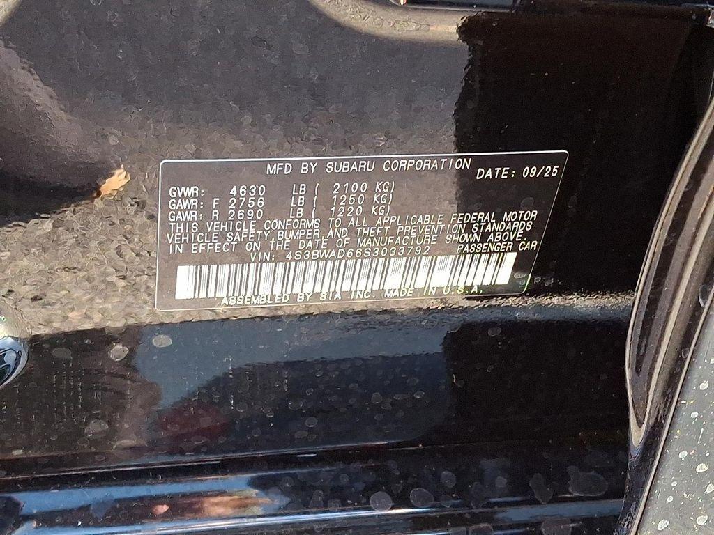 new 2025 Subaru Legacy car, priced at $30,304