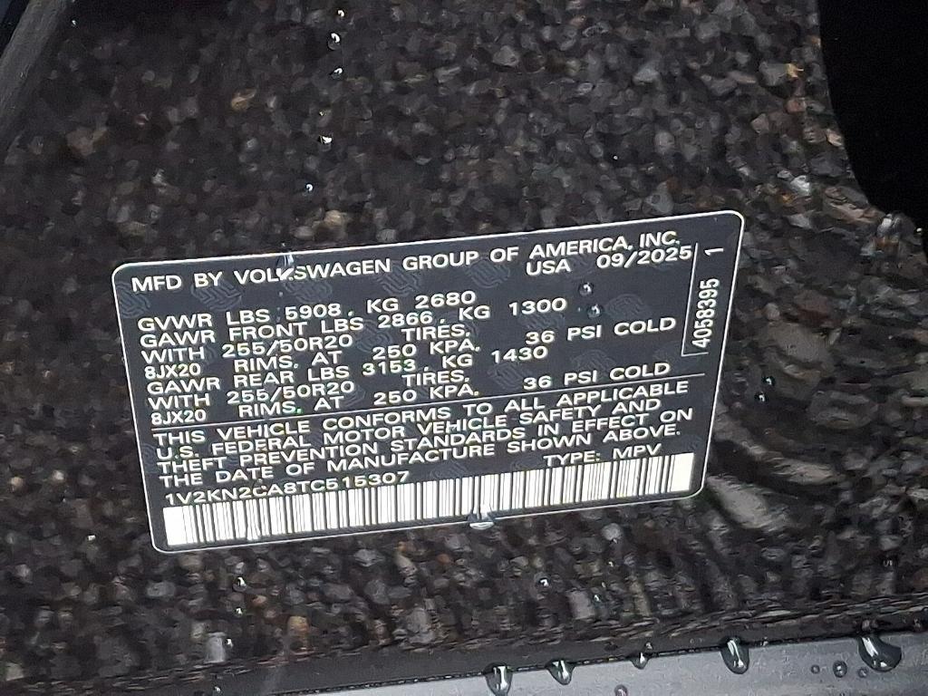 new 2026 Volkswagen Atlas car, priced at $50,150