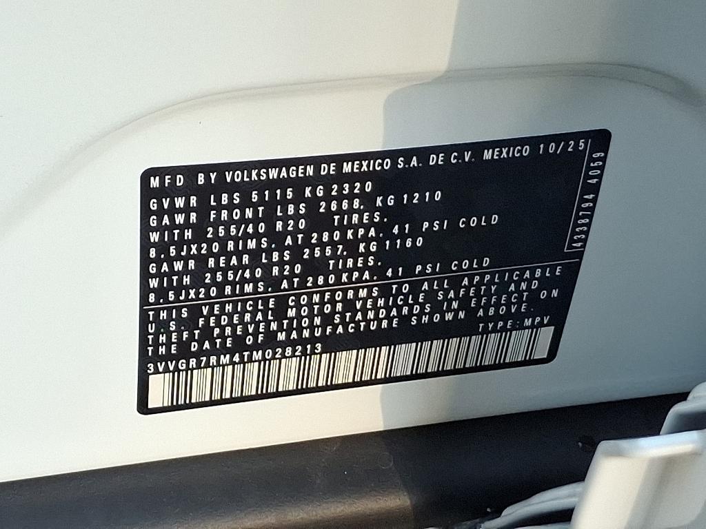 new 2026 Volkswagen Tiguan car, priced at $41,792