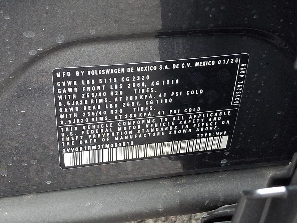 new 2026 Volkswagen Tiguan car, priced at $41,512