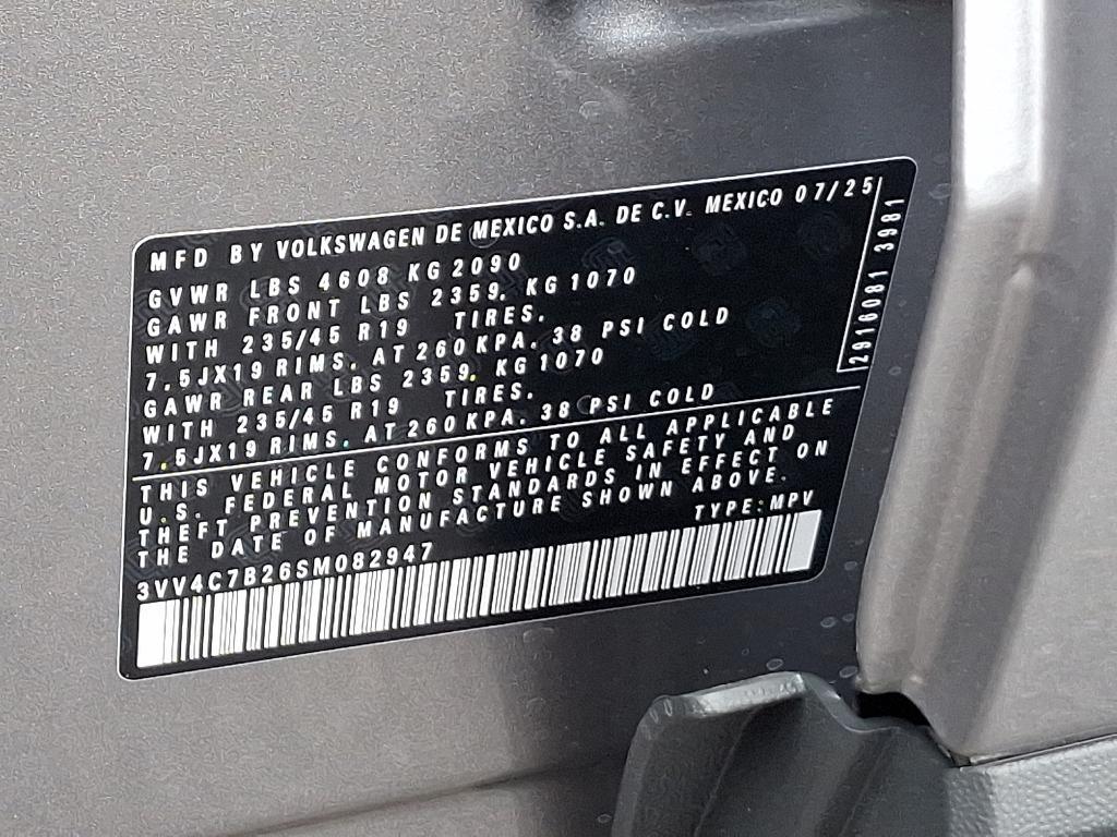 new 2025 Volkswagen Taos car, priced at $38,121