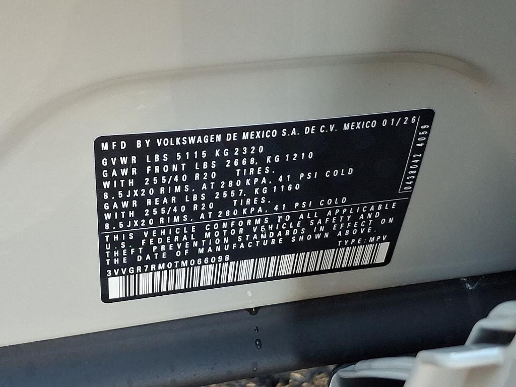 new 2026 Volkswagen Tiguan car, priced at $41,907