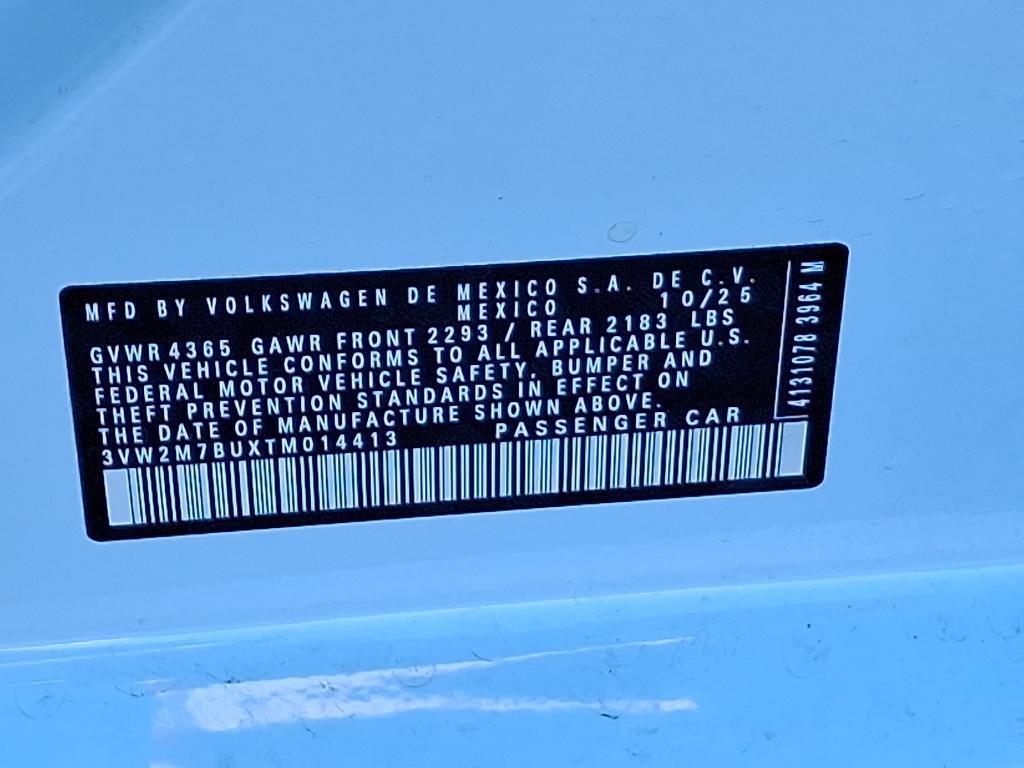 new 2026 Volkswagen Jetta GLI car, priced at $36,482