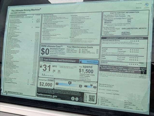 new 2026 BMW 330 car, priced at $53,840