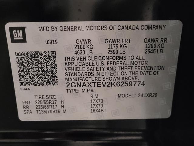 2019 Mosaic Black Metallic Chevrolet Equinox