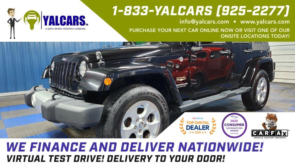 used 2015 Jeep Wrangler Unlimited car, priced at $15,234