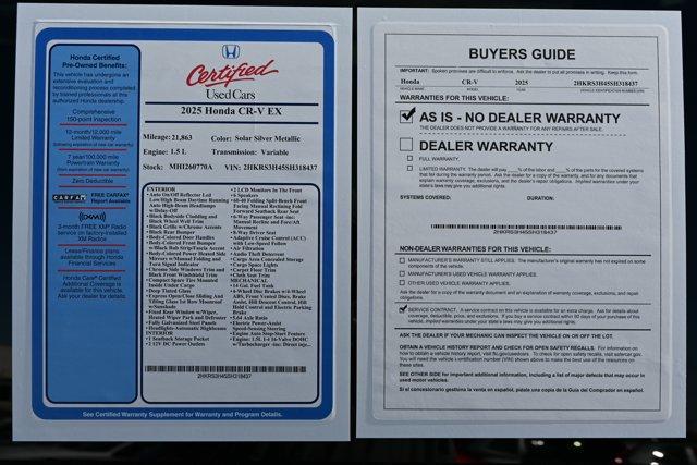 used 2025 Honda CR-V car, priced at $28,487
