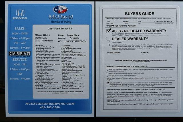 used 2014 Ford Escape car, priced at $6,450