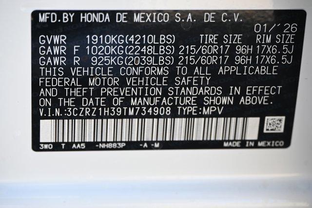 new 2026 Honda HR-V car, priced at $27,372