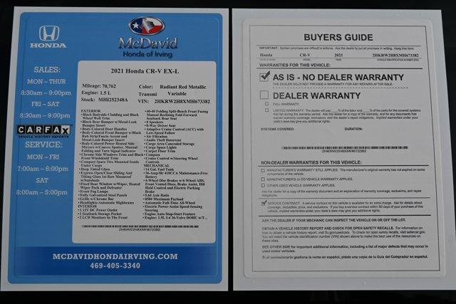 used 2021 Honda CR-V car, priced at $22,995