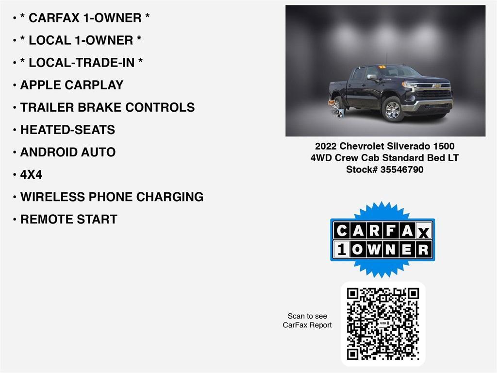 used 2022 Chevrolet Silverado 1500 car, priced at $30,980