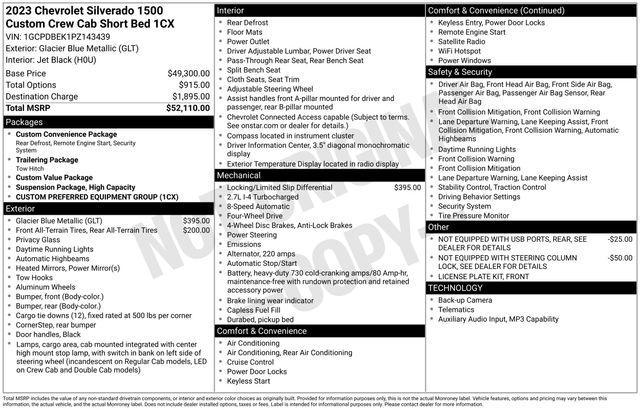 used 2023 Chevrolet Silverado 1500 car, priced at $32,688