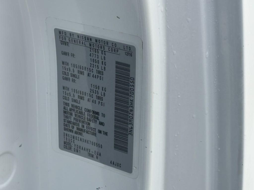 used 2017 Chevrolet City Express car, priced at $7,900