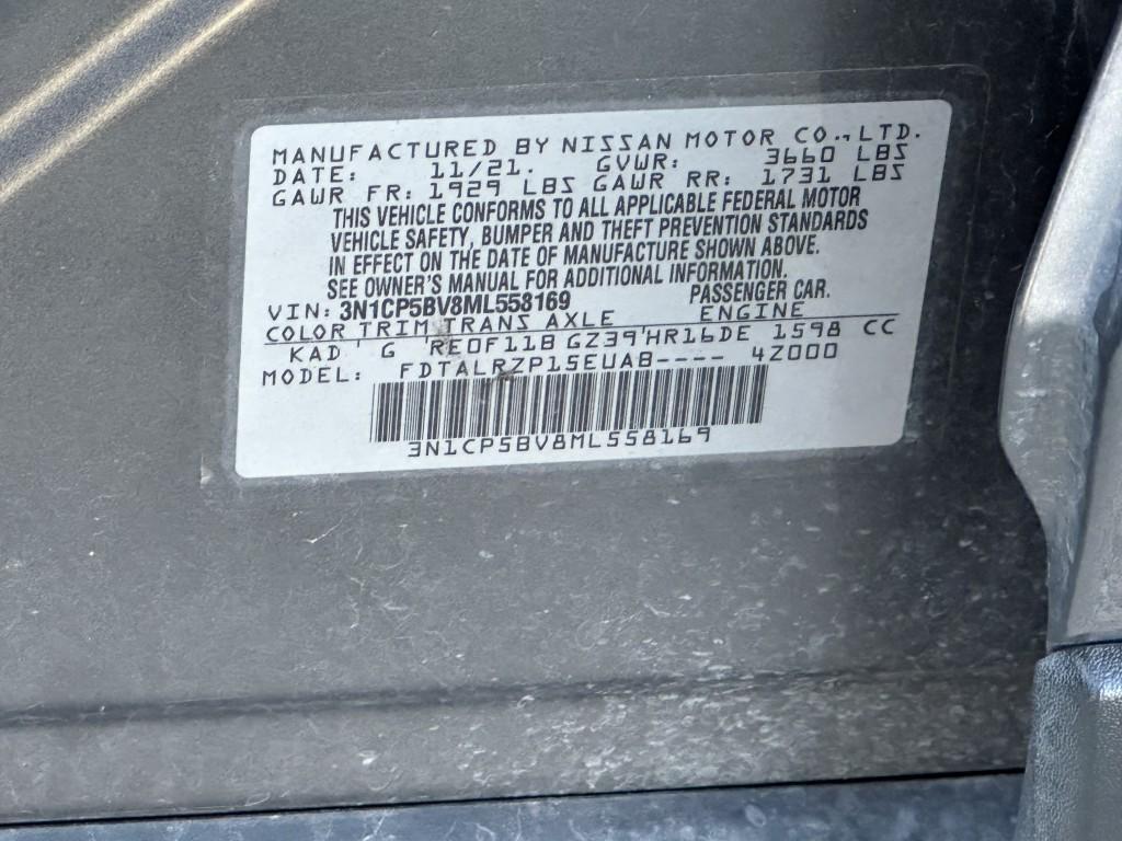 used 2021 Nissan Kicks car, priced at $9,900