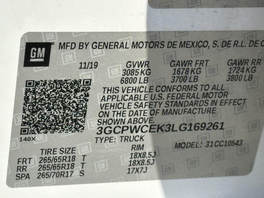 used 2020 Chevrolet Silverado 1500 car, priced at $18,900