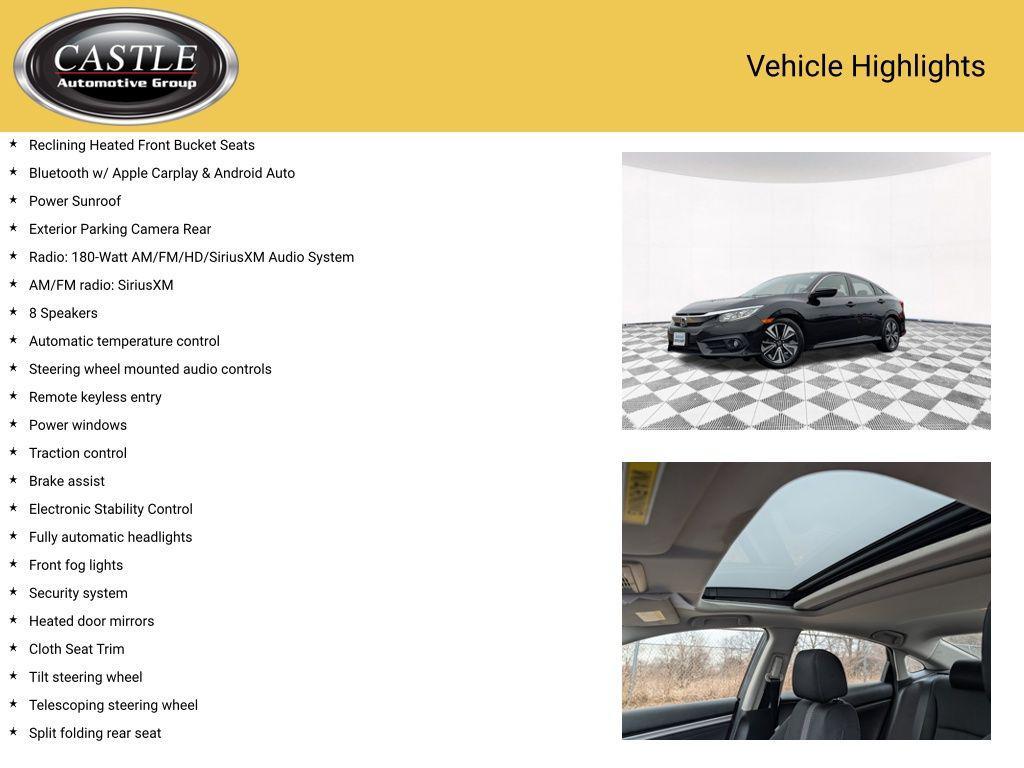 used 2018 Honda Civic car, priced at $14,583