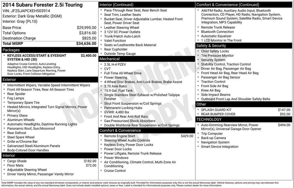 used 2014 Subaru Forester car, priced at $10,498