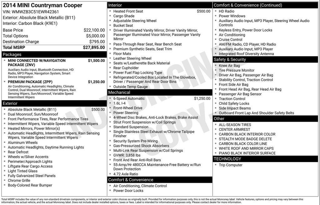used 2014 MINI Countryman car, priced at $6,247