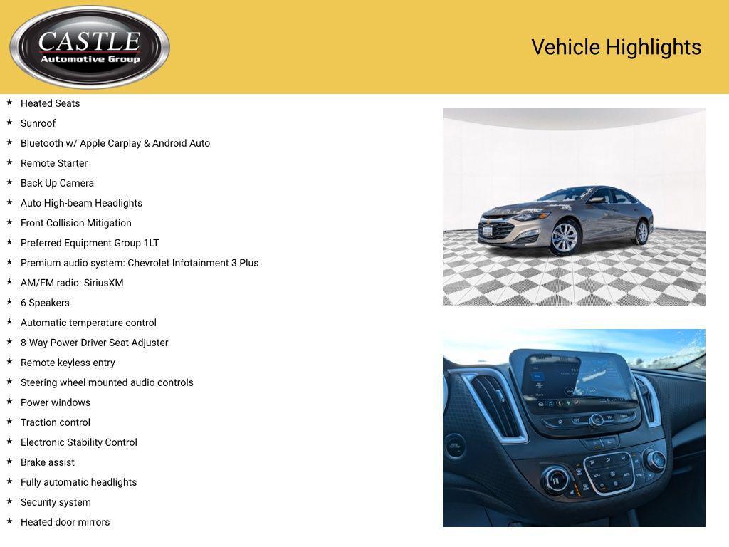 used 2023 Chevrolet Malibu car, priced at $17,831