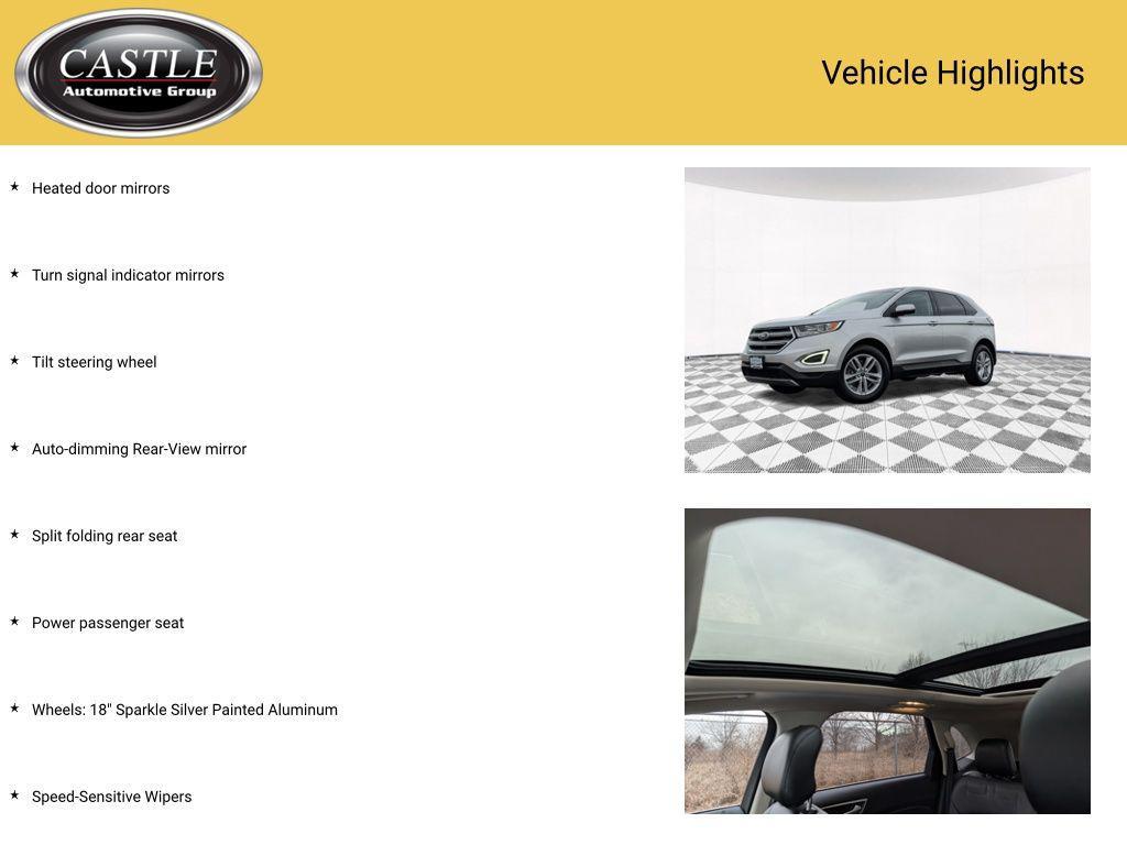 used 2018 Ford Edge car, priced at $15,375