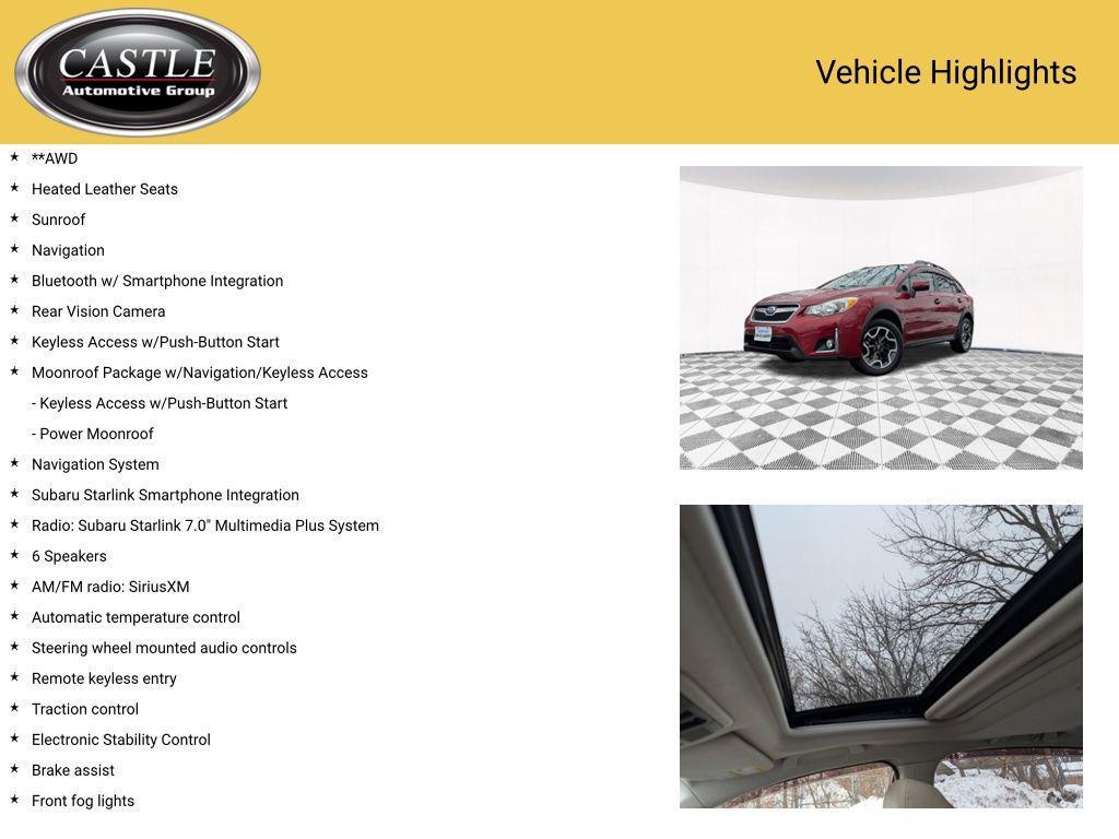 used 2016 Subaru Crosstrek car, priced at $16,400