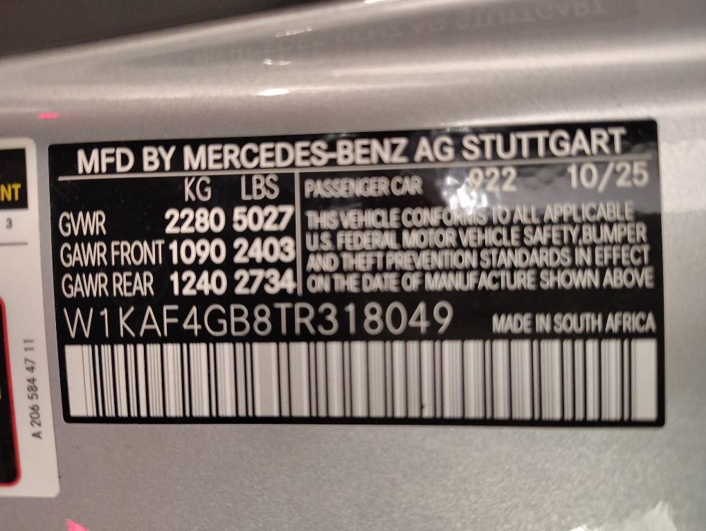 new 2026 Mercedes-Benz C-Class car, priced at $52,935