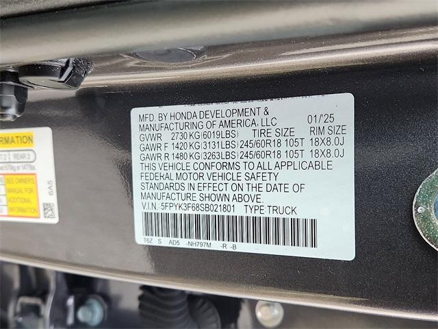 used 2025 Honda Ridgeline car, priced at $37,287