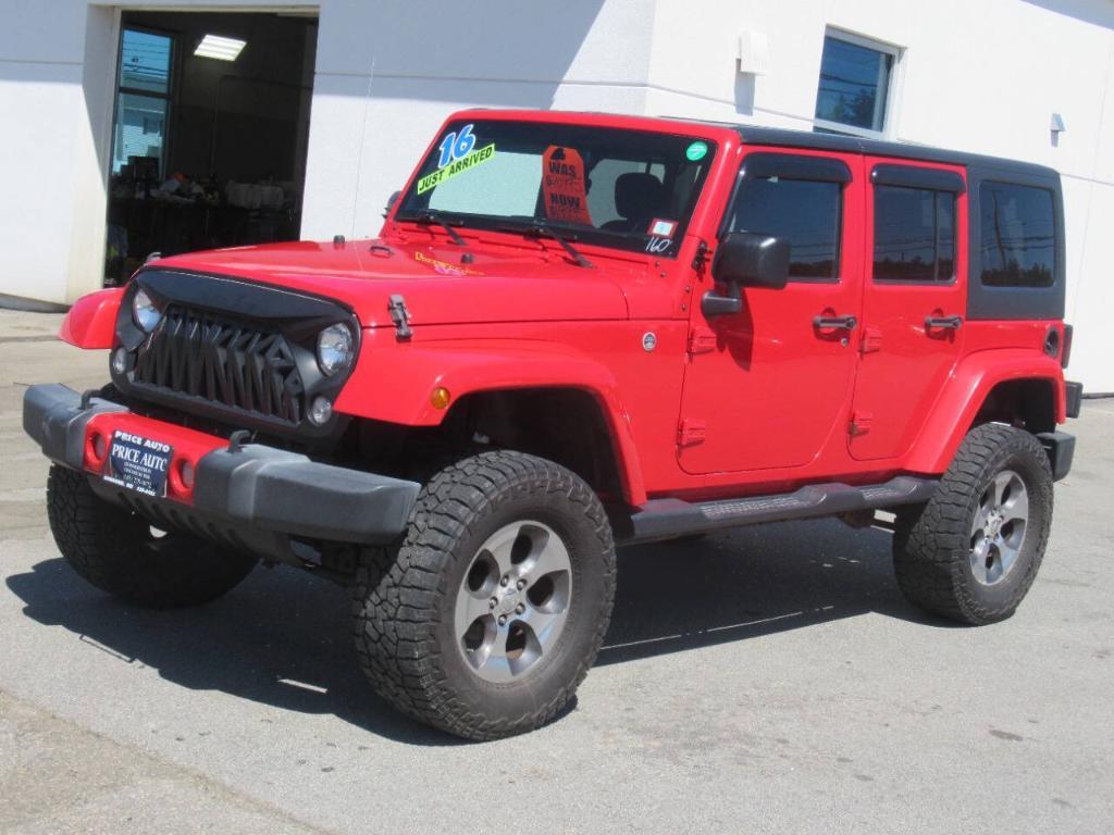 used 2016 Jeep Wrangler Unlimited car, priced at $16,995