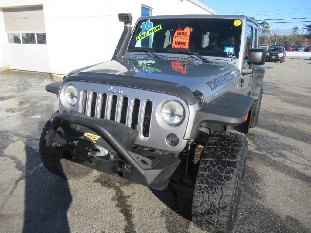 used 2016 Jeep Wrangler Unlimited car, priced at $14,995