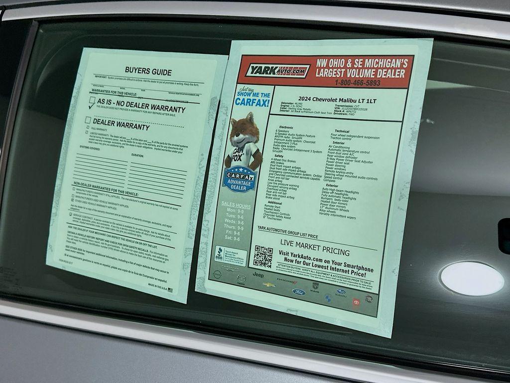 used 2024 Chevrolet Malibu car, priced at $18,490