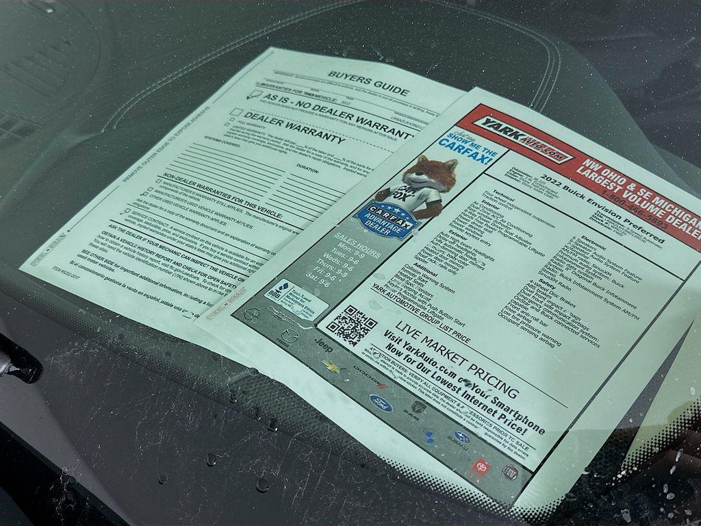 used 2022 Buick Envision car, priced at $20,770