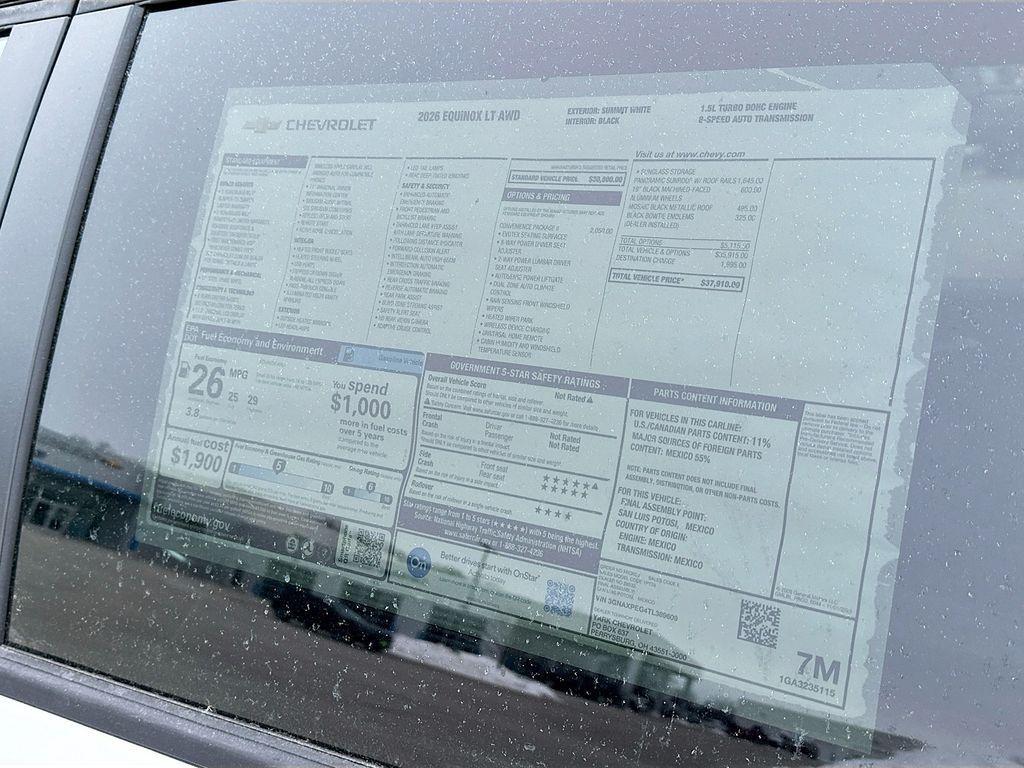 new 2026 Chevrolet Equinox car, priced at $37,910