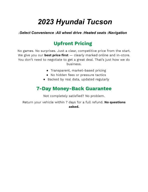 used 2023 Hyundai TUCSON Hybrid car, priced at $22,997