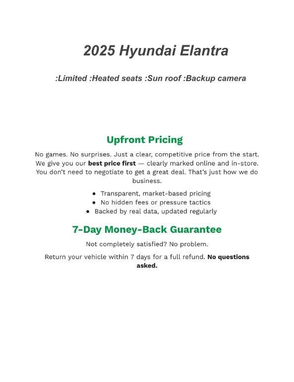 used 2025 Hyundai Elantra car, priced at $22,950