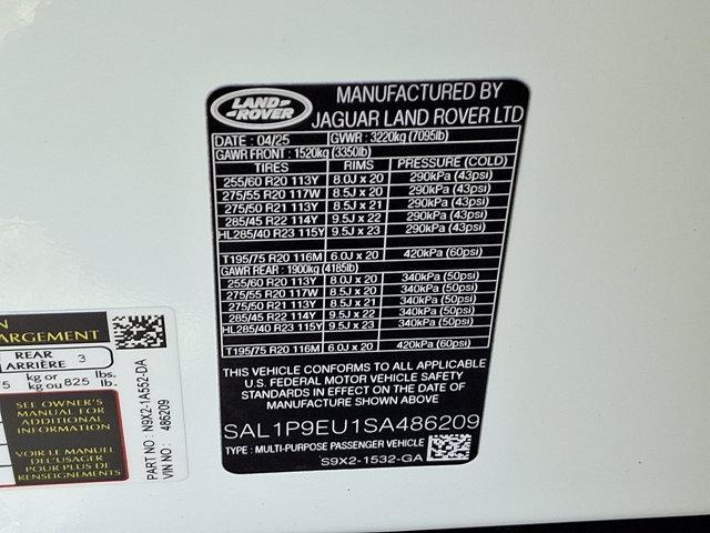 new 2025 Land Rover Range Rover Sport car, priced at $91,140