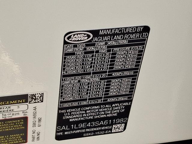 new 2025 Land Rover Range Rover Sport car, priced at $101,105