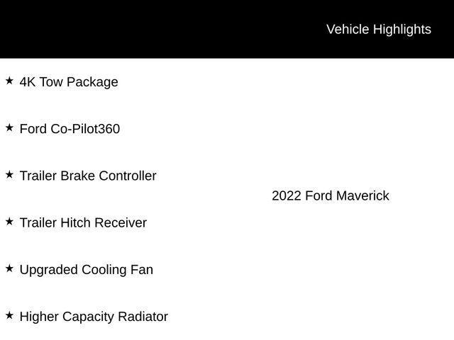 used 2022 Ford Maverick car, priced at $24,500
