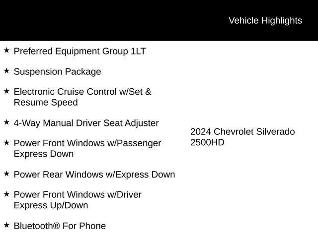 used 2024 Chevrolet Silverado 2500 car, priced at $52,995