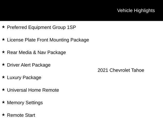 used 2021 Chevrolet Tahoe car, priced at $50,995